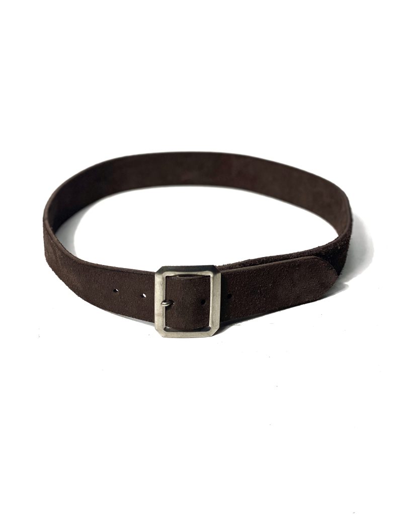 Suede Garrison Belt 6043 | Dark Brown