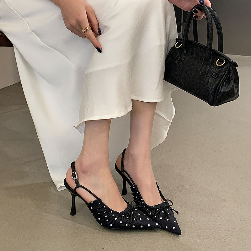 2026-spring-new-womens-polka-dot-pleated-pointed-toe-open-back-high-heel-sandals-with-ankle-strap_3