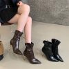 elegant-ruffled-fashion-boots-with-pointed-toe-and-metal-heel-for-women-side-zipper-short-boots-for-autumn-winter